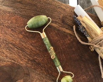 Facial Jade Roller Wire Wrapping | Face Roller Massage | Mothers Day Gift | Birthday Gift for Her | Wedding Favors