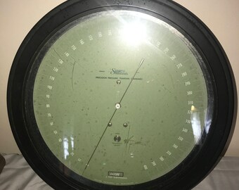 Seegers Precision Transfer Standard -- Air Pressure or Vacuum Gauge - Steampunk or Vintage Industrial Collector