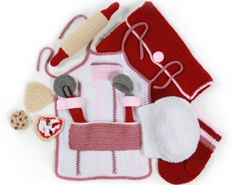 Cooking Katie Chef Set Crochet Pattern PDF
