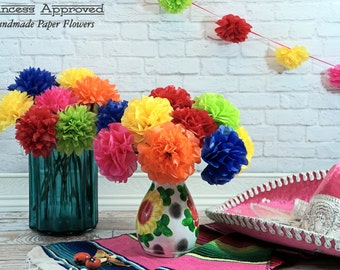 FIESTA Tissue Paper Flowers (12 count)