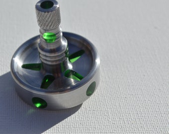 Stainless "Green Star " Precision Spinning Top