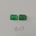 A pair of natural emerald octagon ,8/6 mm ,tcw-2.28 CTS