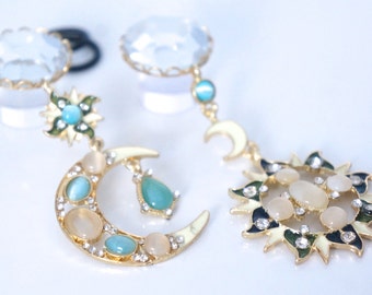 Dangle Plugs 00g 1/2" 9/16" 5/8" Cute Gauges 8mm 10mm 12.5mm 14mm 16mm