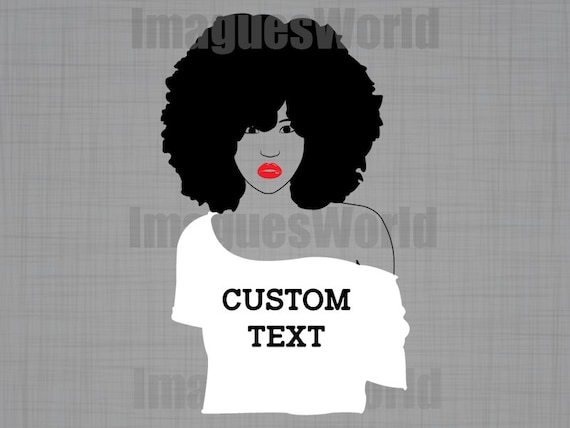 Custom afro SVG afro w...
