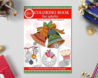 Coloring page printable adult coloring Christmas