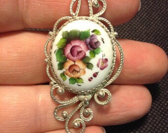 Brooch Russian Finift Enamel. Russia