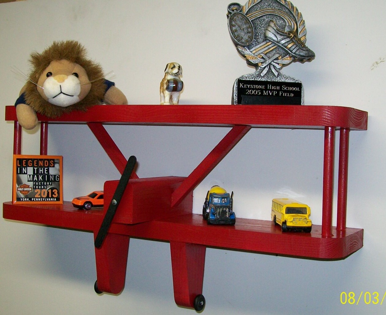 AIRPLANE / AVIATION SHELF 18 Wide Display Shelf Large