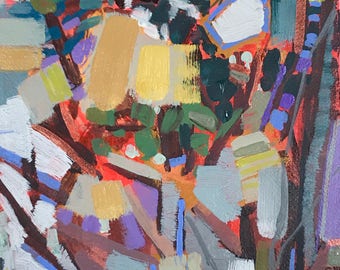 Flowers and Branches #1 original painting by Andrew Daniel