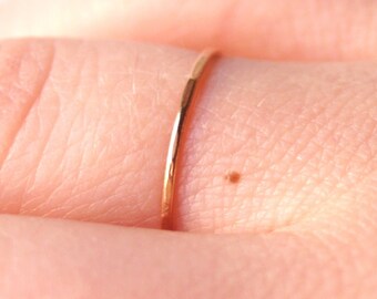 Tiny Rose Gold Skinny Ring