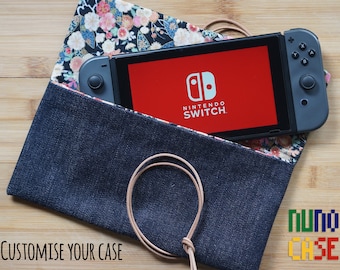 Raw Denim & Leather Nintendo Switch Case