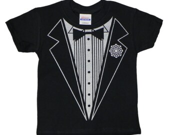 Tuxedo T-shirts in Adult and Kids Sizes