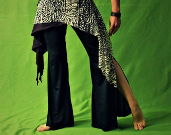 Tribal Fusion skirt, Belly Dance skirt, tribal fusion over skirt, tribal mini skirt, tribal 2 skirt, afro warrior skirt - TRIBAL WARRIOR