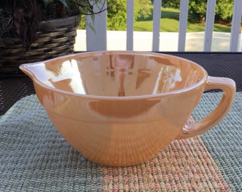 Gorgeous Fire King Peach Luster Mixing Batter Bowl ~ Ready to be Used Once Again Mid Century Vintage Retro Anchor Hocking
