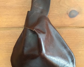 The Rosemary bag - rich brown leather - handmade