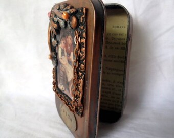 Gift Card Holder, Altered Altoid Tin "Wish" Decorative Presentation or Trinket Tin