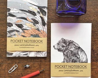 Notebook, Jotter, Mini Sketchbook of Magic Breeze