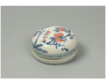 Free Shipping Chinese Calligraphy Ceramic Red Seal Ink Paste Mud Porcelain Bowl 7.7x3.5cm White Color 0072 Orientalartmaterial