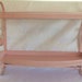 Spring Sale Vintage Pink 2 Tier Metal Shelf