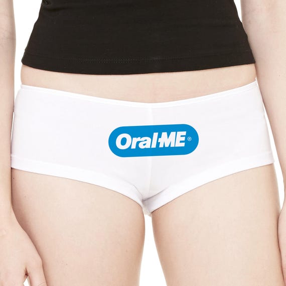 Oral Me Shortie Brief Funny Knickers Sexy Panties Sexy