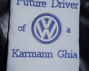 Volkswagen inspired Future Driver burp cloth