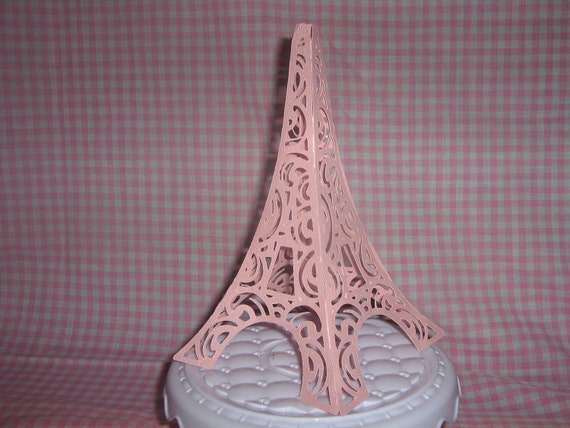 3D Eiffel Tower Centerpiece Statue Cake Topper For