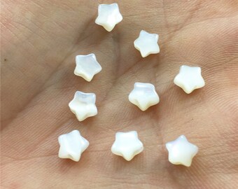 6*3mm Mother Of Pearl Beads, Star Beads, Shell Jewelry