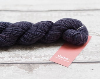 Naturally dyed yarn - Logwood on 100% Lambswool