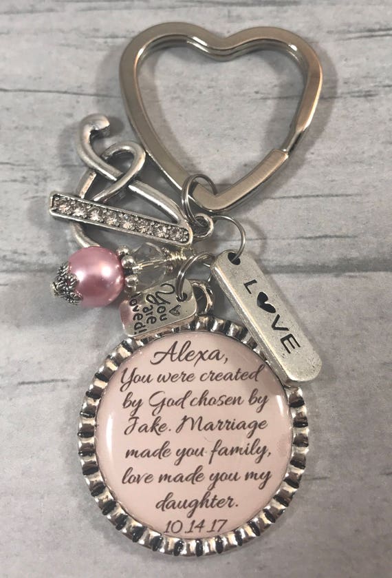 Daughter in Law KeyChain Future Daughter Brides Gift Bridal