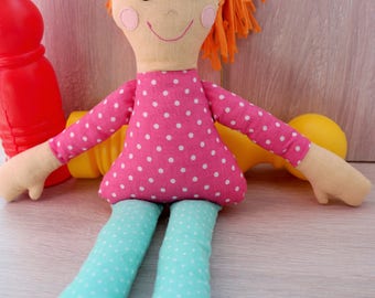 Textile doll Gft for her Kids gift Girl Gift Tilda doll Gift idea for girls Soft doll Unique gift Interior Dolls for girls Rag Doll