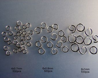 500 Anelli Aperti In Acciaio 304 Placcato Oro 18K – Per Bigiotteria Fai Da Te - Foto 5