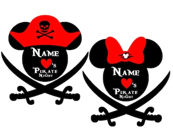 Personalized We Love Pirate Night Inspired Magnet for Disney Cruise Decor with your Name. Pirate Disney Cruise Line Stateroom Door Magnet