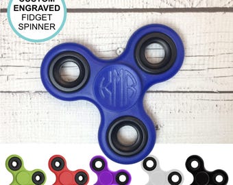 Engraved Fidget Spinner, CPSIA Safety Compliant, Monogrammed, Laser engraved, Gyro hand spinner, stress reliever, ADHD fidget spinner,