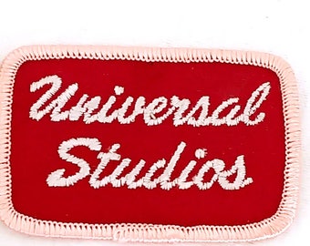 Vintage Universal Studios Patch Hollywood Movies Pink Red Cursive