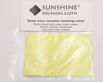 Small Sunshine Polishing Cloth, Jewelry Polishing Cloth
