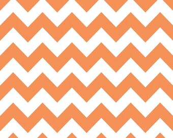 Orange Medium Chevron Fabric by Riley Blake Designs - By the Yard - 1 Yard