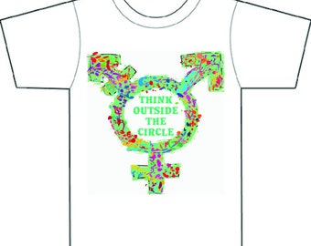 LGBT, challenging stereo-typing, symbol,gentle, colourful,tee shirt for all.