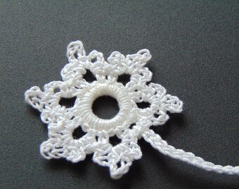 White snowflake bookmark