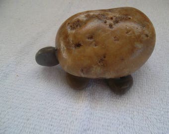 Turtle--Small made from 6 River Rocks