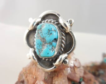 Native American Turquoise Sterling Silver Ring