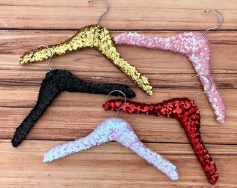 Sequin Kid Hanger, Gold Hanger, Photo Prop Hanger, Photo Accessory, Gift, Sparkle Kid Hanger