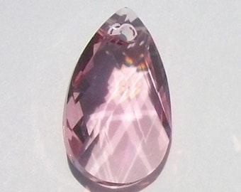 Swarovski Elements Crystal Pendant crystal Pear 6106 Pendant -- LIGHT ROSE pink 16mm and 22mm