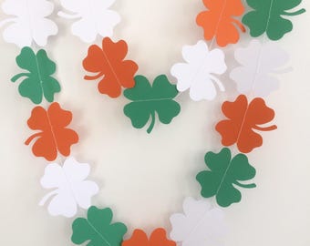 St Patricks Day Garland, Shamrock Garland, St Patrick's Day celebrations, Parties