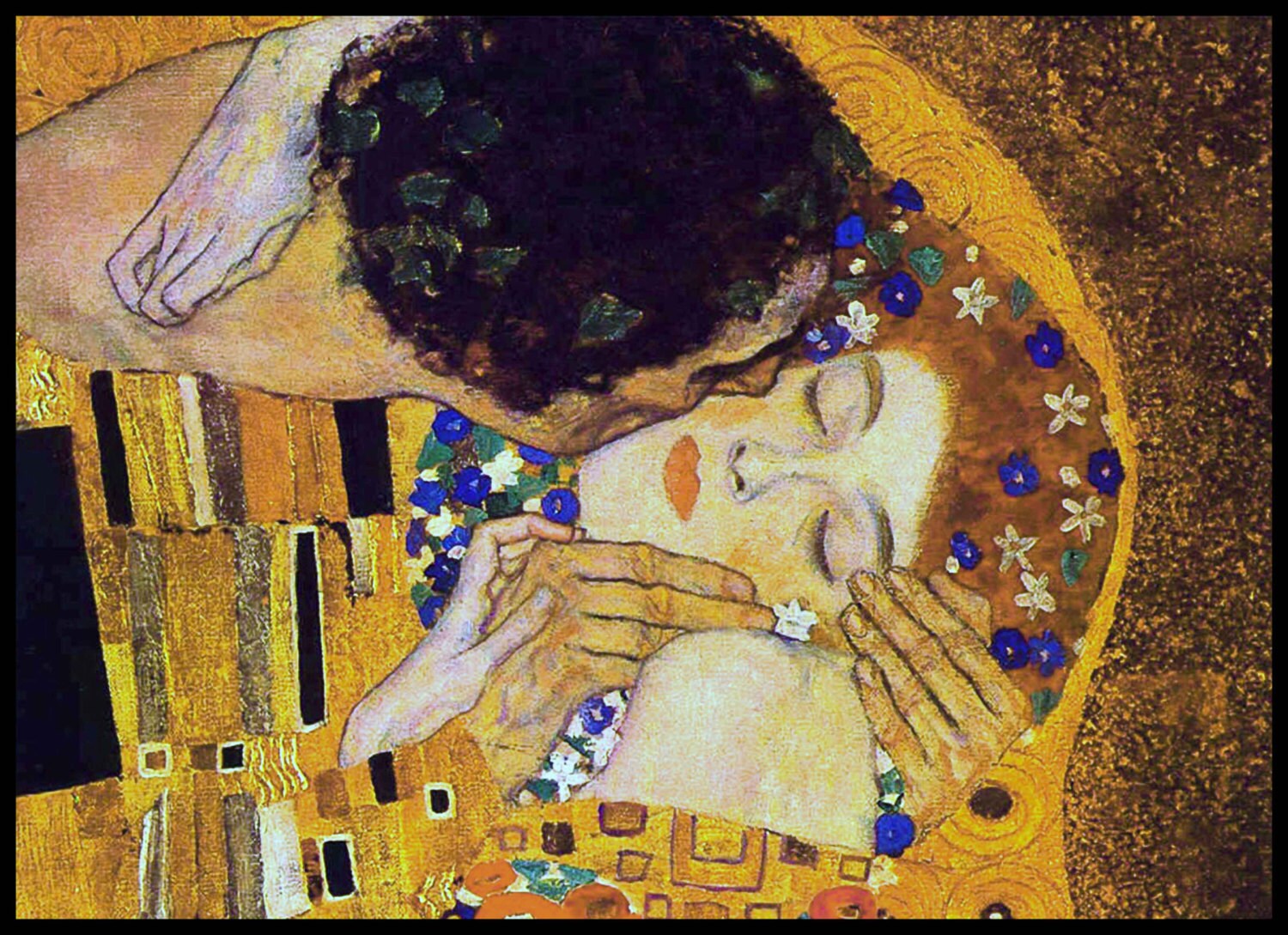 KLIMT THE KISS I Detail 1907 Fine Giclee Art