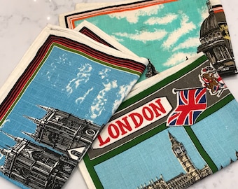 Set of 3 Vintage Tea Towels/London Memorabilia/Collectors