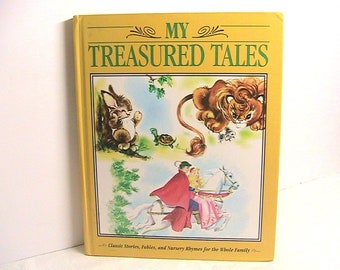 Book, My Treasured Tales Book, Children's Reading Book, Stories, Fables, Nursery Rhymes for Children
