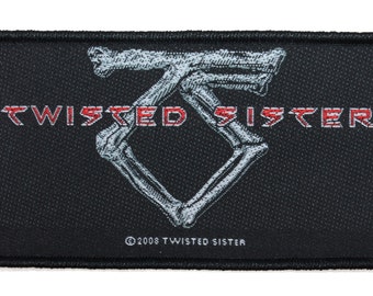 Bones "Twisted Sister" Band Logo Hard Rock Metal Apparel Sew On Applique Patch