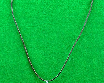 Green Puffed Heart Necklace