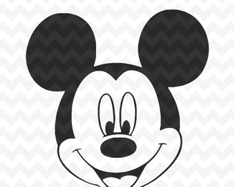 Mickey Mouse svg, Disney Mickey Mouse head svg cricut silhouette svg file instant download mickey mouse head svg file