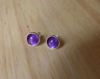 Stud Earings Amethyst Stud Earings Stone Earings