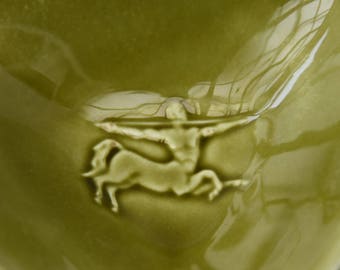 beautiful ashtray Remy Martin Cognac, vintage, Proceram, Aubagne France, 60s/70s, model deposited, green